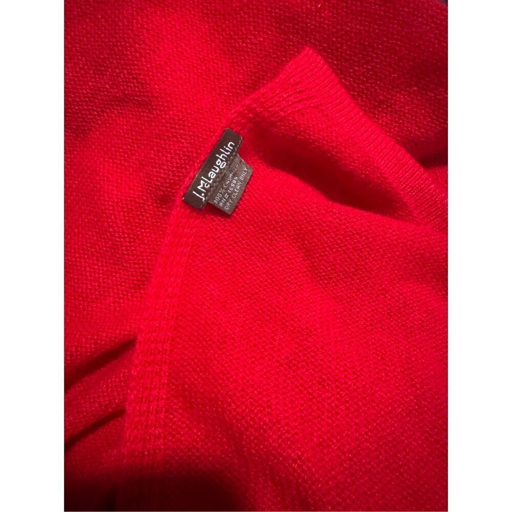 J.McLaughlin red Cashmere wrap - Picture 2 of 8